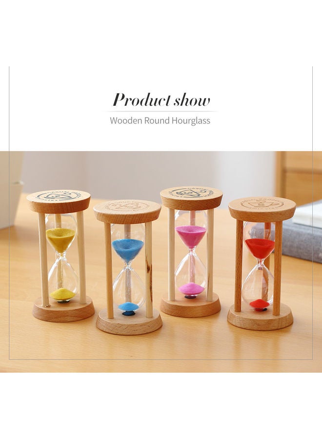 Hourglass Sand Clock Yellow 10x5x5cm  - Image 2