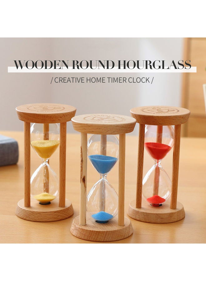 Hourglass Sand Clock Yellow 10x5x5cm  - Image 4