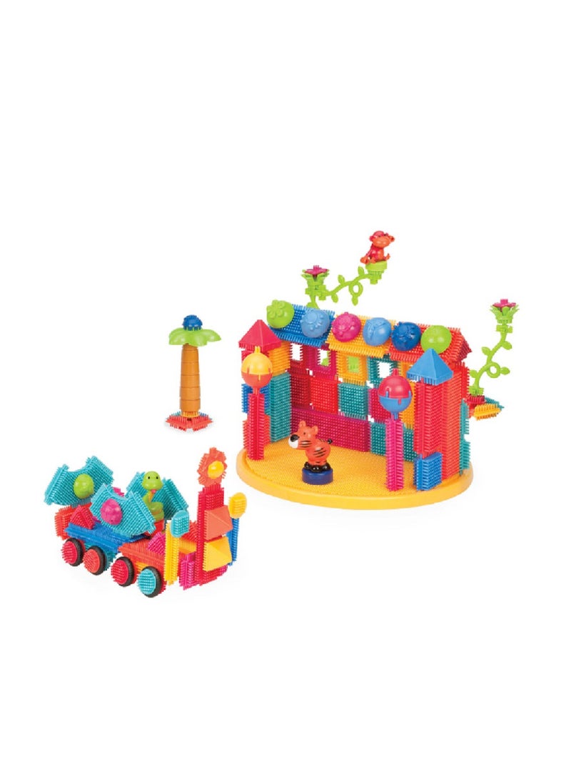 Bristle Blocks 128-Piece Jungle Adventure Storage Box  - Image 1