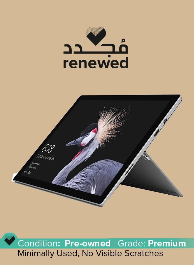 مايكروسوفت مُجدد - لابتوب سيرفيس برو ‎5 1796 موديل (2017) بشاشة مقاس 12.3 بوصة بخاصية اللمس المتعدد، ومعالج إنتل كور i5/ يدعم الجيل السابع/ وذاكرة رام سعة 8 جيجابايت/ ومحرك أقراص SSD سعة 256 جيجابايت/ وبطاقة رسومات إنتل مدمجة 620 بدقة عالية الوضوح فضي  - Image 1