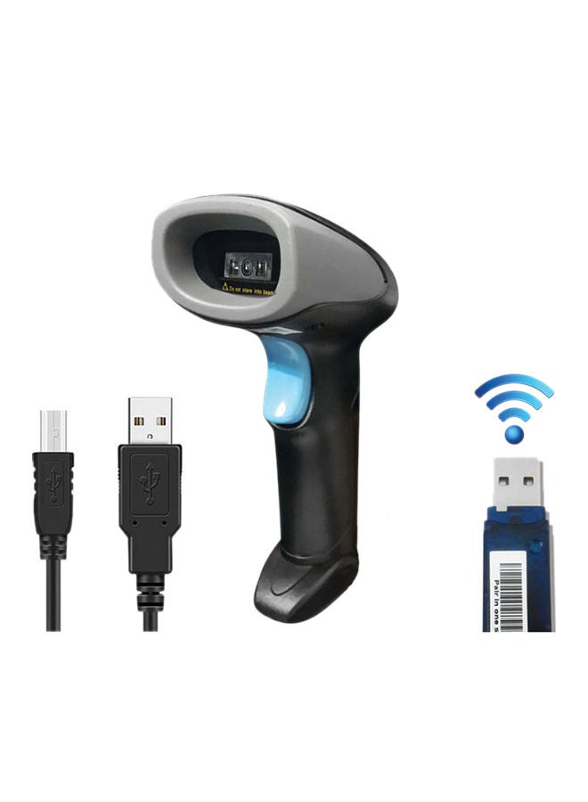 Oscar - Cordless Wireless Rechargeable Barcode Scanner Black - Image 1