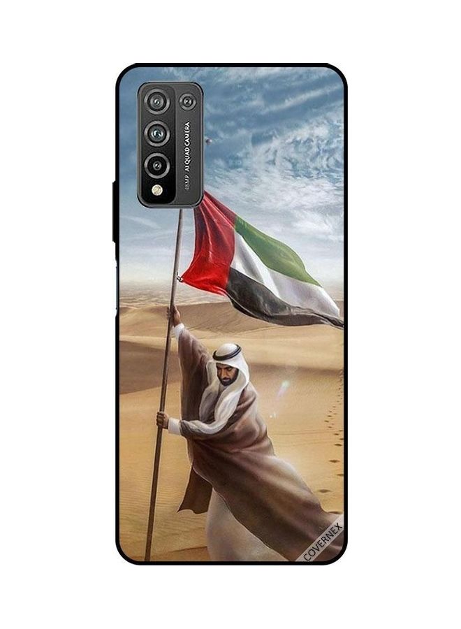 Covernex Zayed Planted UAE Flag Design Protective Case Cover For Honor 10X Lite Multicolour
