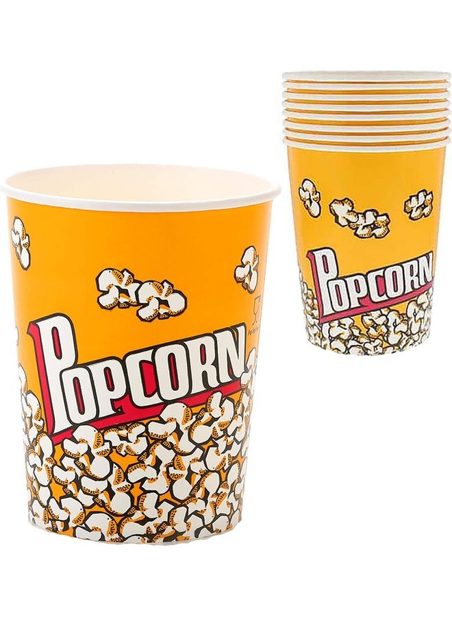 25-Piece Popcorn Reusable Bowls Orange - Image 1