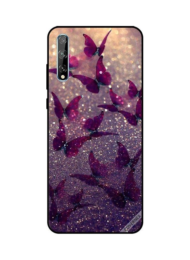 Covernex Glitter Butterflies Protective Case Cover For Huawei Y8P/P Multicolour