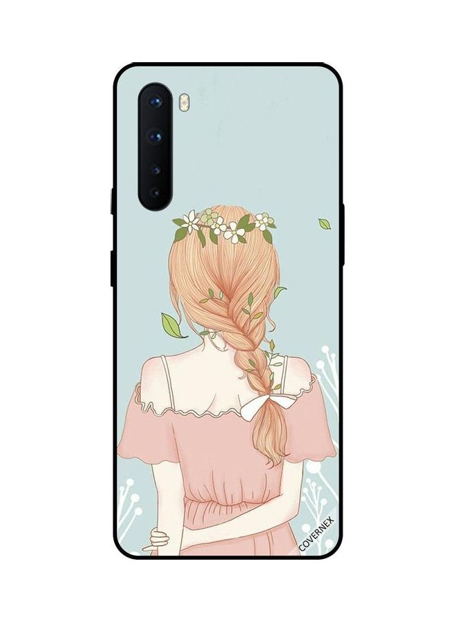 Covernex Standing Girl Looking Cute Protective Case Cover For OnePlus Nord Multicolour