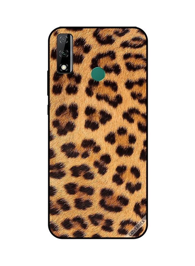 Covernex Huawei Y8s Protective Case Cover Printed Featuring Leopard Pattern Black & Brown DESIGN_0167 - Image 1