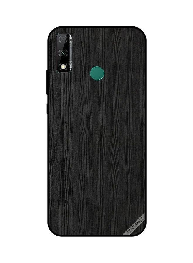 Covernex Wooden Pattern Design Protective Case Cover For Huawei Y8S Black