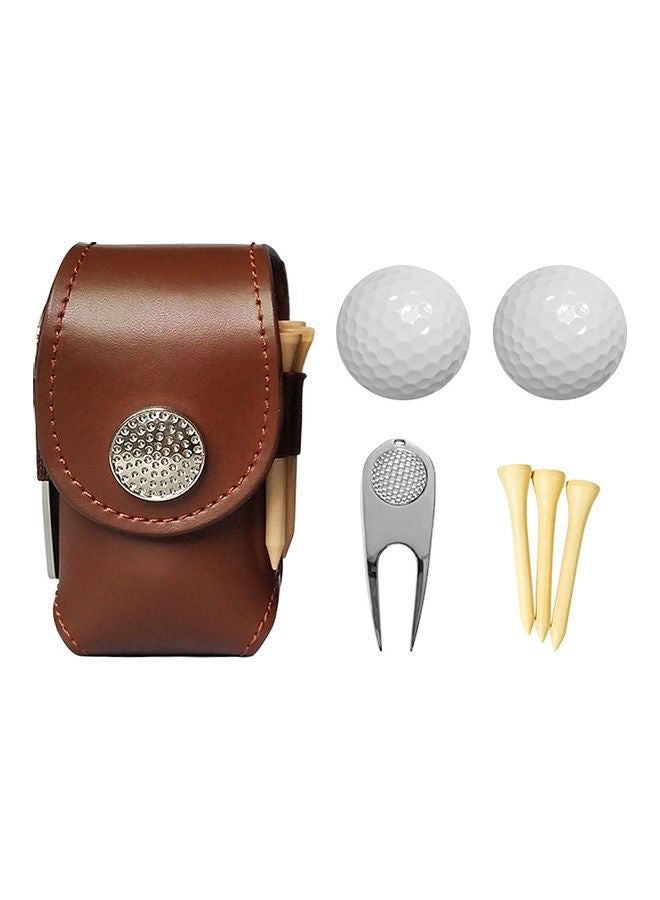 حامل لكرات الجولف مزود بكرتين و3 حوامل لإصلاح كرة الجولف - Image 1