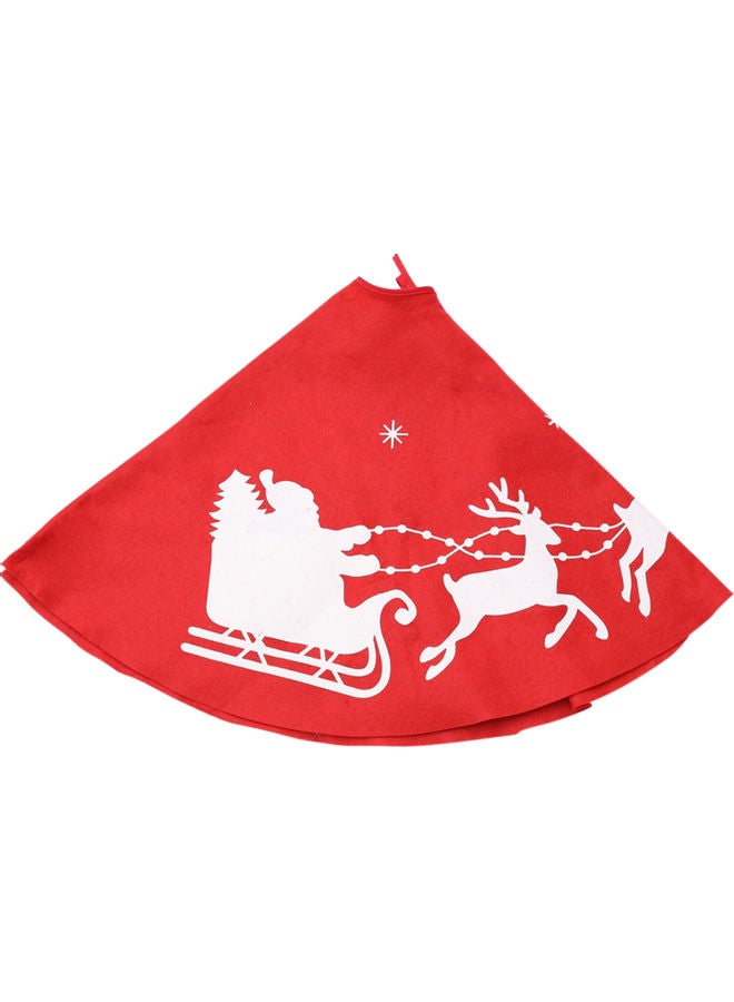 Christmas Tree Skirt Red/White - Image 3