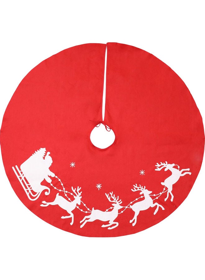 Christmas Tree Skirt Red/White - Image 1