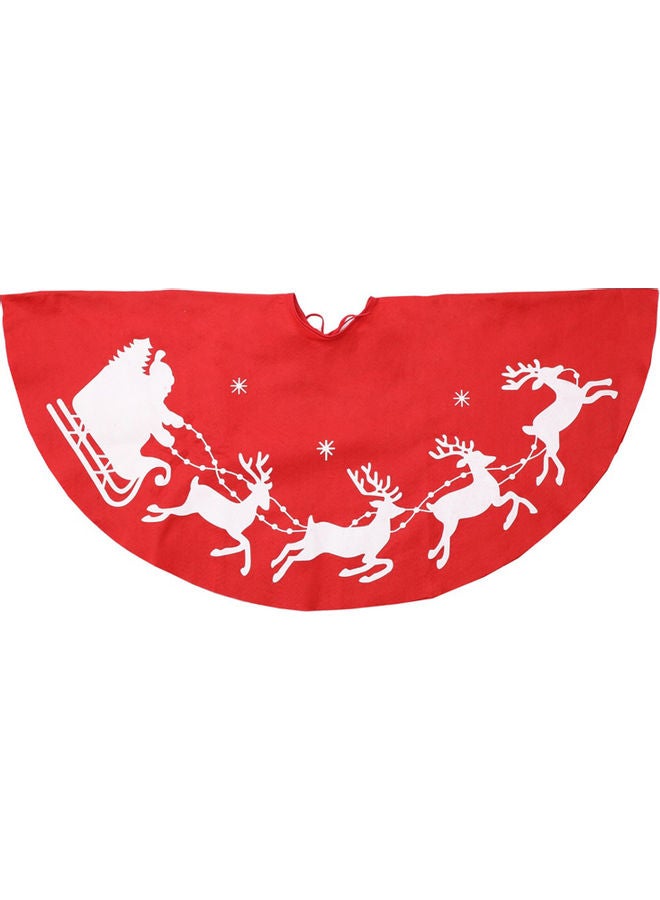 Christmas Tree Skirt Red/White - Image 4