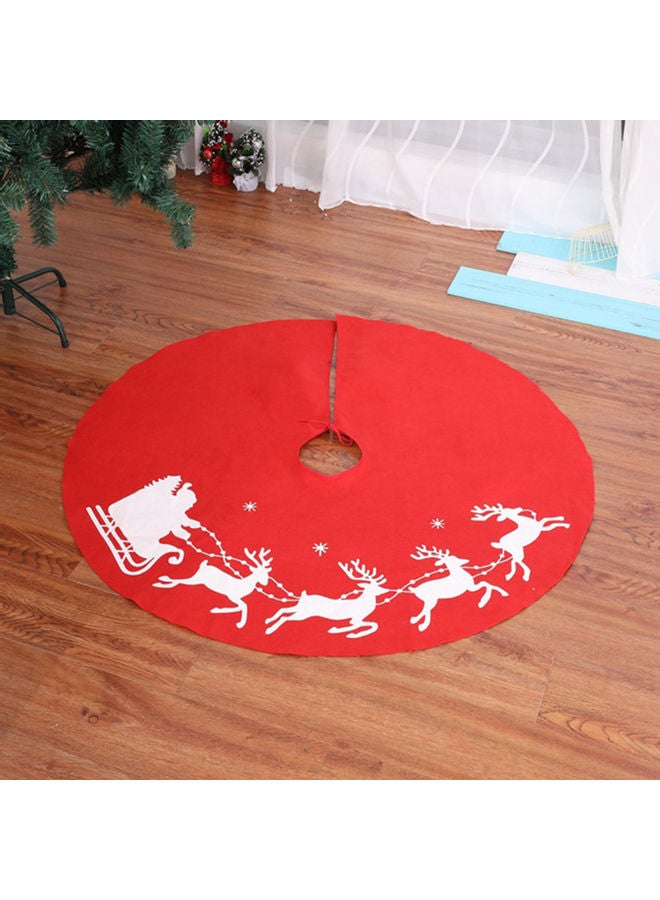 Christmas Tree Skirt Red/White - Image 5