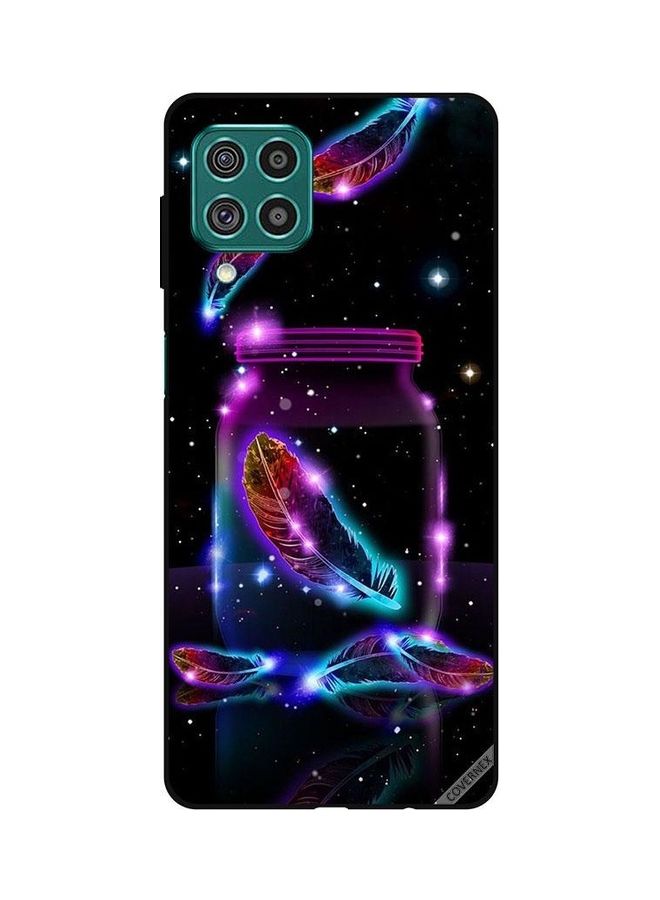 Covernex Samsung Galaxy M62 Protective Case Cover Printed Featuring Feathers In Jar DESIGN_0105 - Image 1