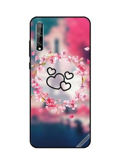 كوفرنيكس غطاء حماية واقٍ بطبعة أزهار وقلوب حب لهاتف هواوي Y8P وP Smart S متعدد الألوان 
