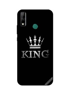 كوفرنيكس غطاء حماية واقٍ لهاتف هواوي Y8S بطبعة كلمة "King" أسود/ أبيض 