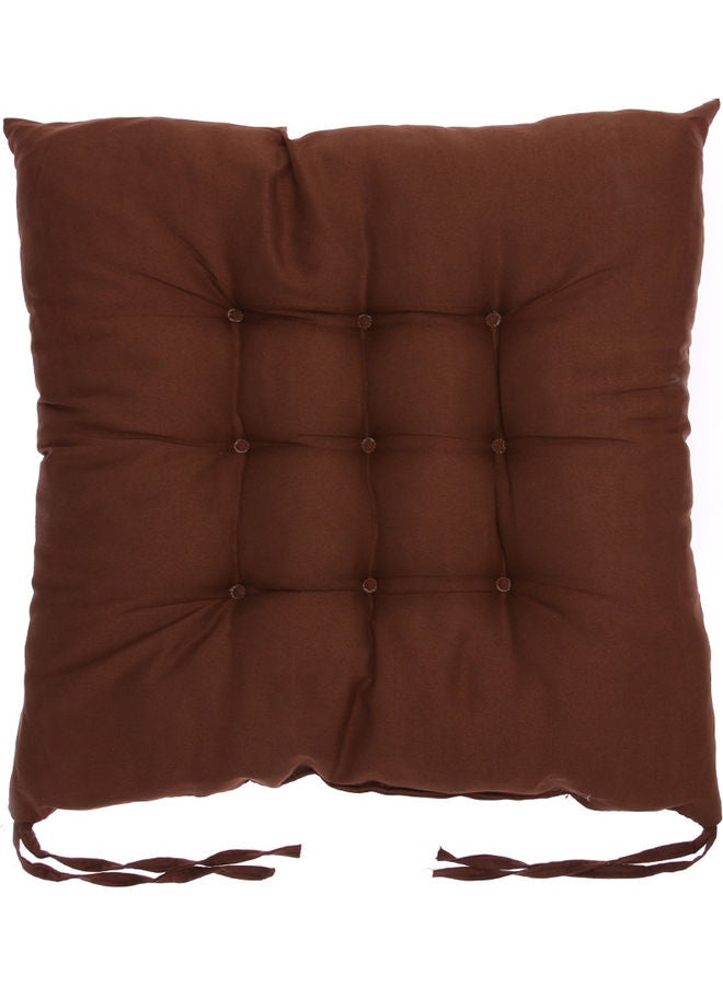 Cotton Seat Cushion Coffee 50x10x40cm  - Image 1