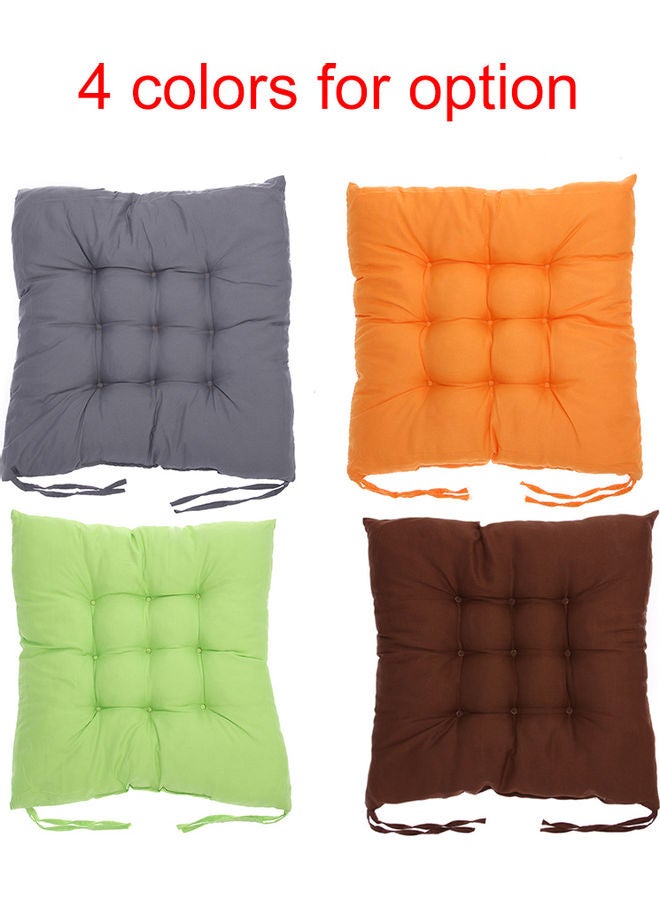 Cotton Seat Cushion Coffee 50x10x40cm  - Image 5