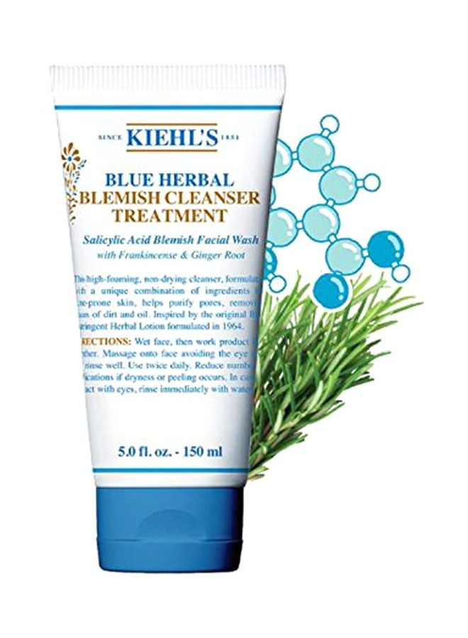 Kiehl's - Blue Herbal Acne Cleanser Treatment Beige 150ml - Image 1