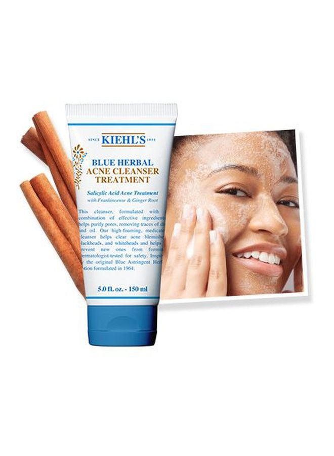Kiehl's - Blue Herbal Acne Cleanser Treatment Beige 150ml - Image 1