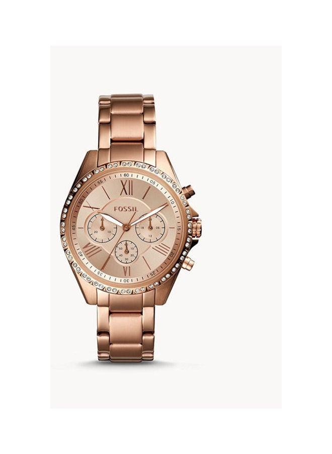 FOSSIL Women's Modern Courier Chronograph -Tone Stainless Steel Watch BQ3377  - Image 1