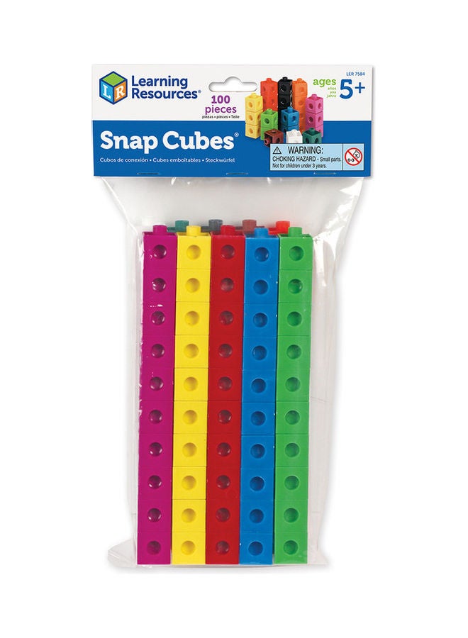 Learning Resources 100-Piece Snap Cubes  - Image 1