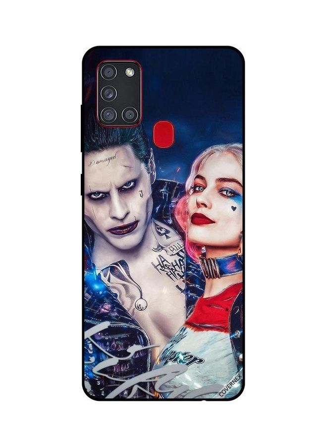 Covernex Hahahah Design Protective Case Cover For Samsung Galaxy A21S Multicolour