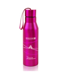 Royalford Double Wall Stainless Steel Vacuum Bottle Pink 7.7x31.4x5.5cm  - Image 1