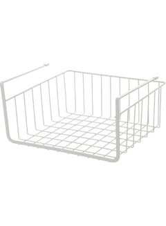 Generic Metal Wire Under Shelf Hanging Basket White 31x16x26.5cm  - Image 1