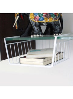 Generic Metal Wire Under Shelf Hanging Basket White 31x16x26.5cm  - Image 2