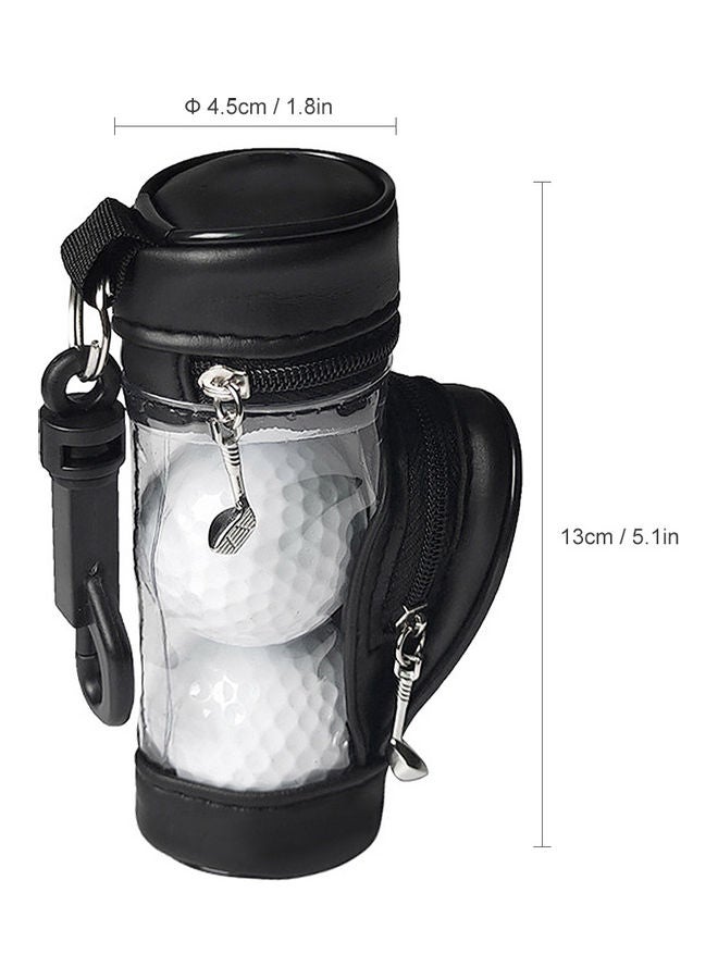 Generic - Golf Balls Bag Storage Case Holder with 3 Balls and 3 Tees Set - Image 1