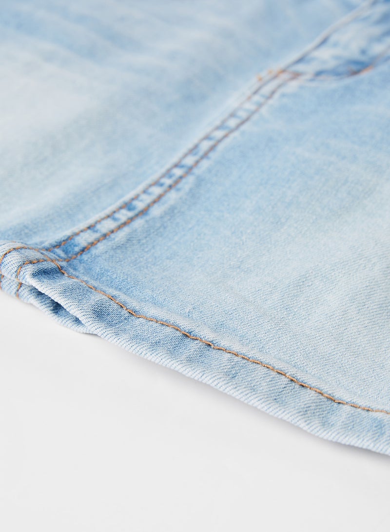Bardot Junior Kids Liza Denim Mini Skirt Indigo  - Image 4