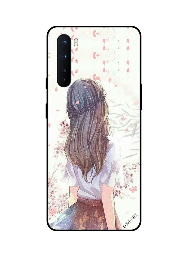 Covernex Cute Girl In Deep Thinking Protective Case Cover For OnePlus Nord Multicolour