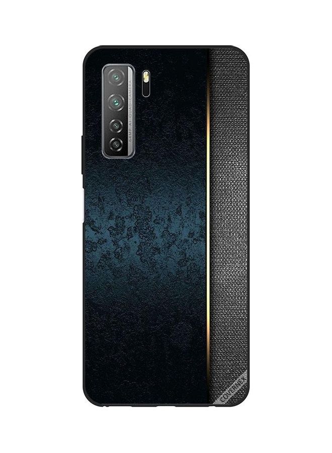 Covernex Huawei Nova 7 SE Protective Case Cover Printed Featuring Dark Green Leather Pattern DESIGN_0079 - Image 1