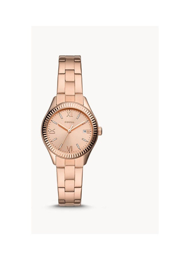 FOSSIL Women's Rye Three-Hand Date -Tone Stainless Steel Watch BQ3639  - Image 1