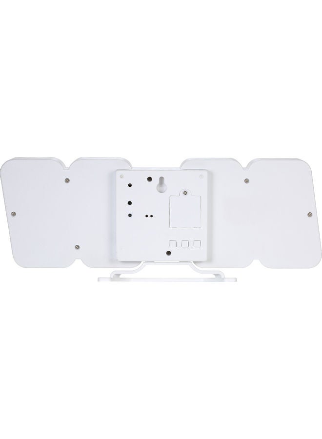 3D Wireless Remote Digital Rgb Led Alarm Clock White 24.7x3x8cm - Image 2