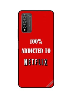 100 % Addicted To Netflix Protective Case For Honor 10X Lite Red/White
