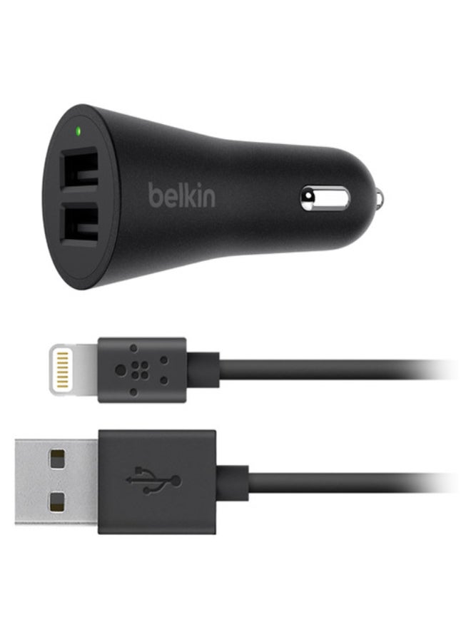 belkin Dual USB Car Charger With Cable  - Image 1