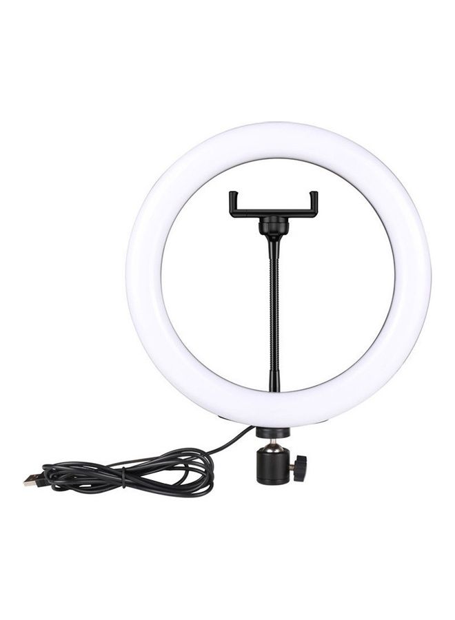 USB  Powered RGB LED Ring Light With Phone Holder And Floor Tripod Stand Multicolour - Image 2