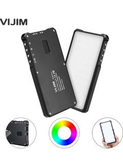 VIJIM VL-3 Portable RGB LED Video Light Photography Fill Light 3000K-6500K CRI95+ Dimmable 6 Lighting Effect Modes Built-in Battery for Live Broadcast Interview Portraits Weddings Photography multicolour