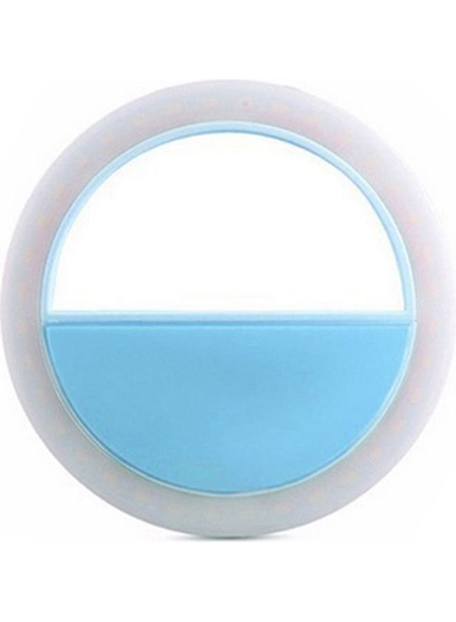 حلقة إضاءة LED محمولة لتصوير السيلفي للهواتف المحمولة أزرق - Image 1