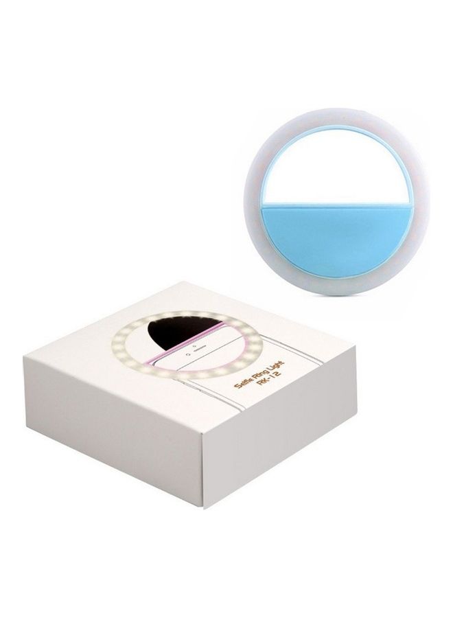 حلقة إضاءة LED محمولة لتصوير السيلفي للهواتف المحمولة أزرق - Image 2