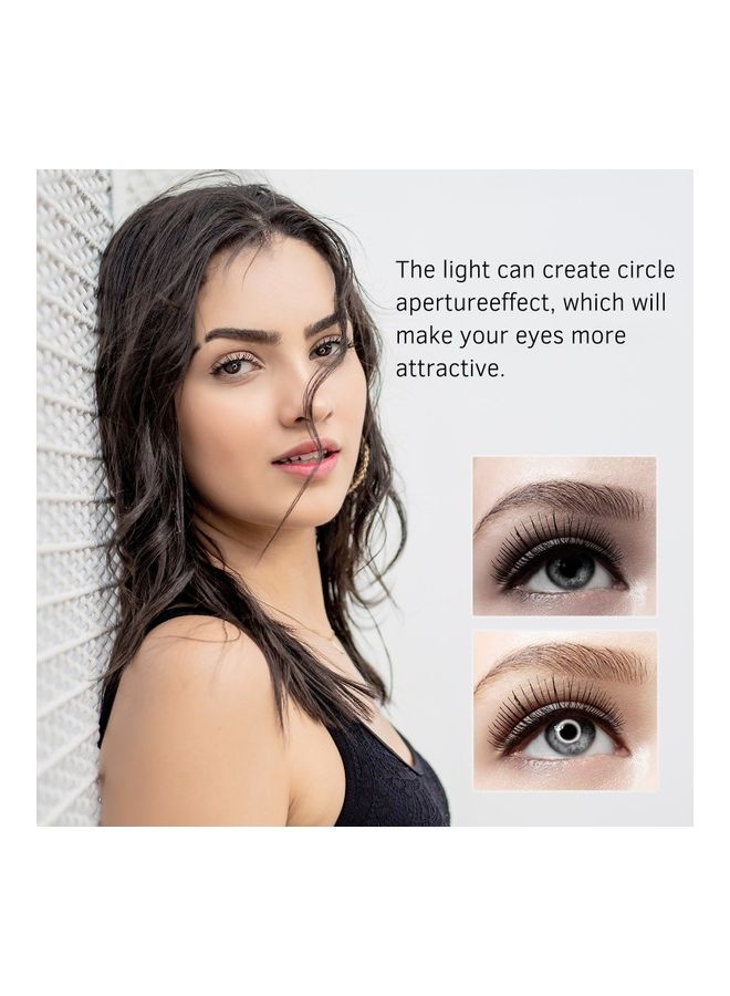 مصباح LED حلقي ب3 أوضاع مع حامل ثلاثي صغير للموبايل أبيض/ أسود - Image 2