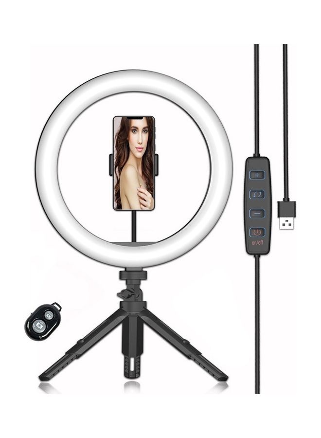 LED Ring Light Kit for Photography Black/White - Image 1