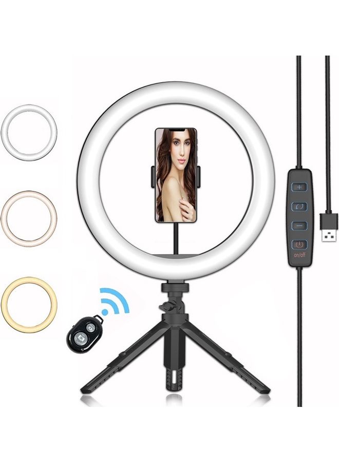LED Ring Light Kit for Photography Black/White - Image 2