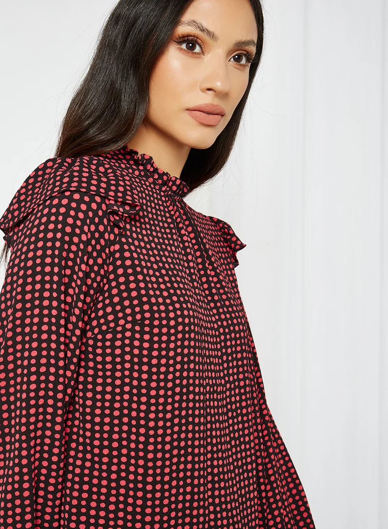 NEW LOOK Betty Grid  Frill Blouse