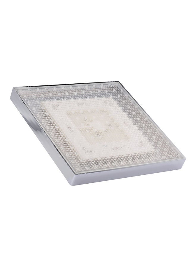 LED Square Shower Head Silver 21.70x8.00x21.20cm - Image 1