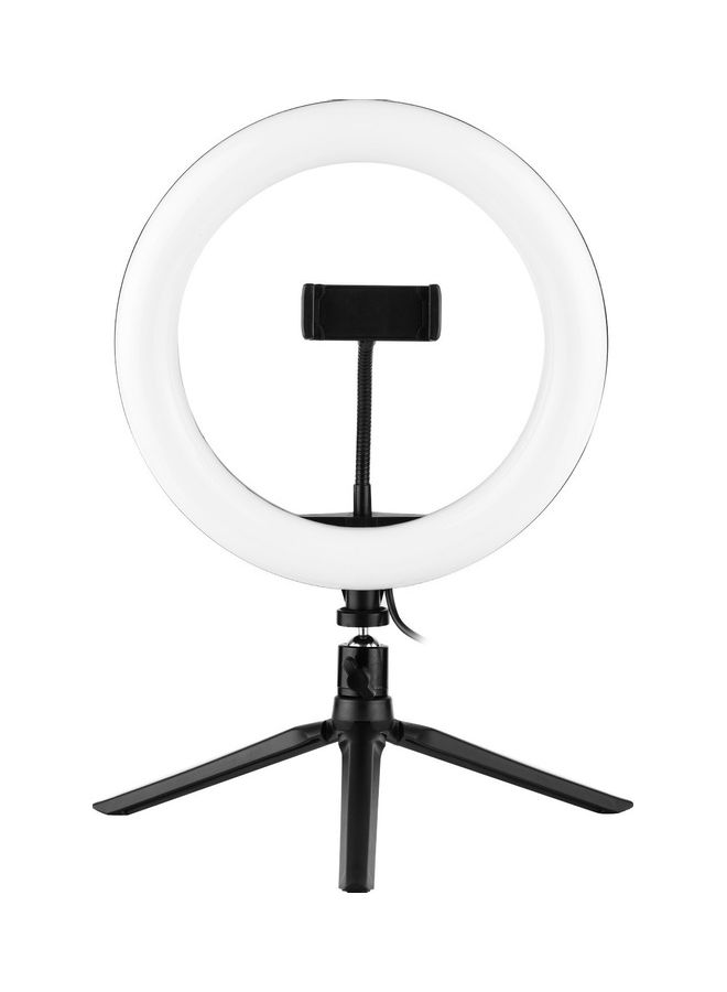 حلقة إضاءة LED ب29 وضع إضاءة مع حامل هاتف ومحول رأس كروي مع خاصية اغلاق عن بعد متعدد الألوان - Image 2