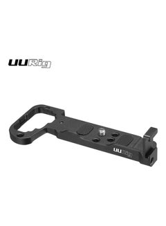 UURIG Camera L-Shape Bracket Metal Extension Plate with Screw Holes Black  - Image 1