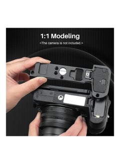 UURIG Camera L-Shape Bracket Metal Extension Plate with Screw Holes Black  - Image 4