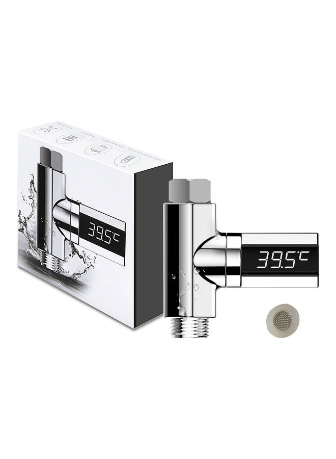 LED Shower Digital Thermometer Silver 11.00x3.00x10.00cm - Image 3